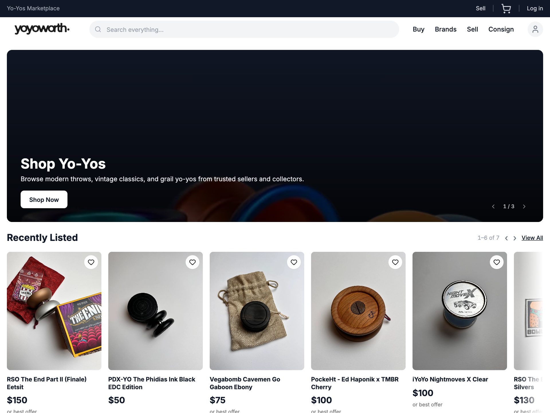Yoyoworth marketplace
