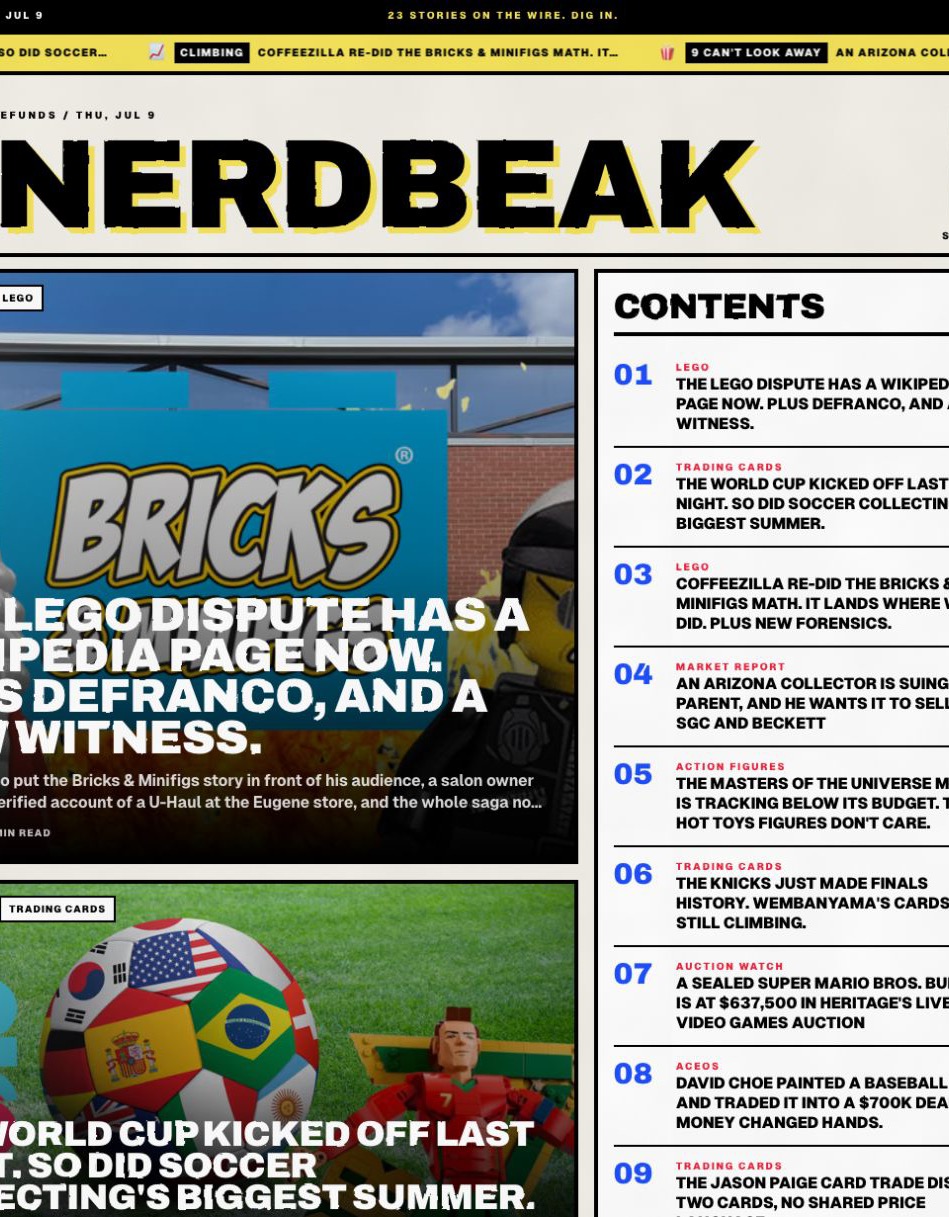 Nerdbeak live marketplace or shop